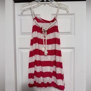 Forever 21 Red and White Striped Top - Size Large